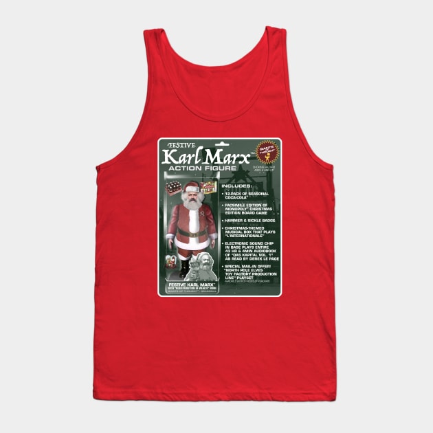 Festive Karl Marx Action Figure Tank Top by GiantsOfThought